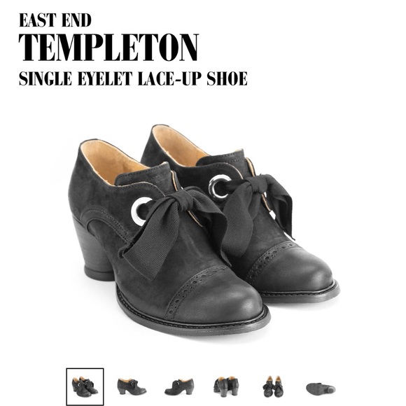 Fluevog East End Templeton Single Eyelet Lace-Up Shoe in Black 🖤 - Picture 9 of 11